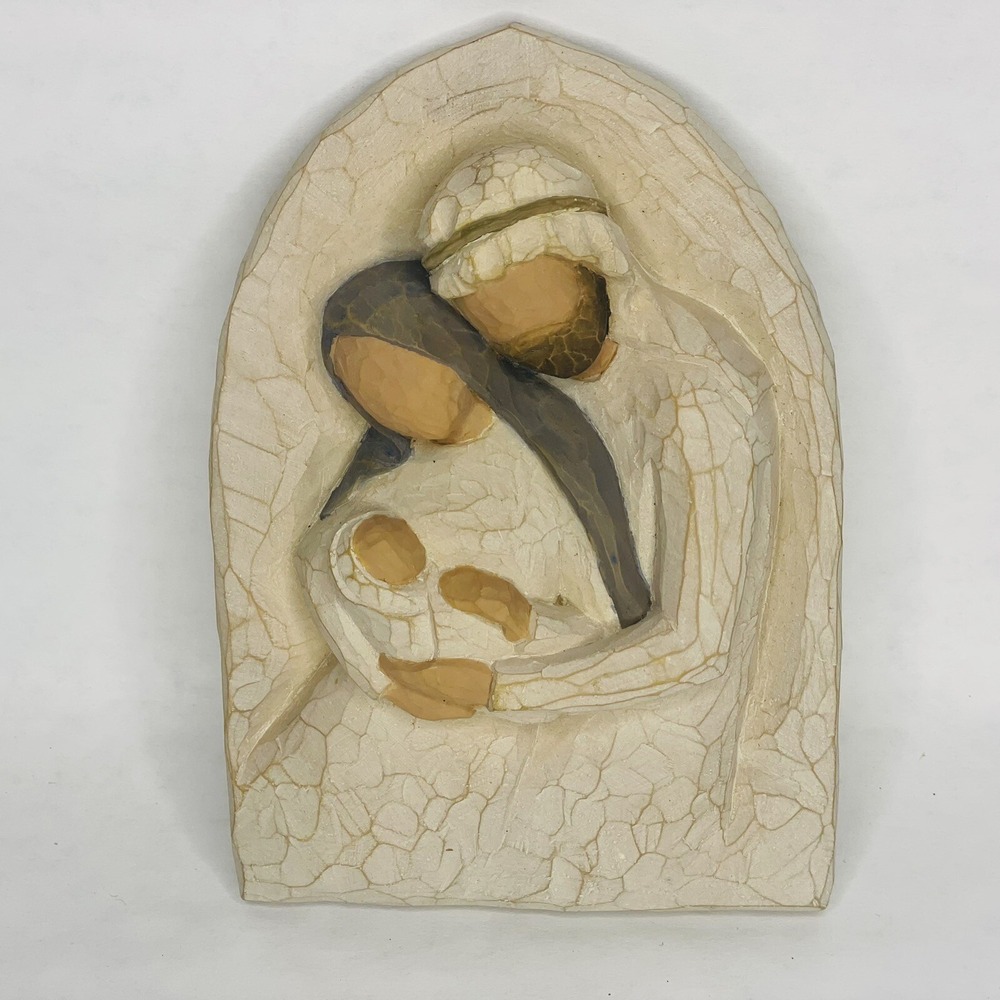 Willow Tree Wall Art Holy Family‎ a Child is Born Plaque 2002 Demdaco Nativity